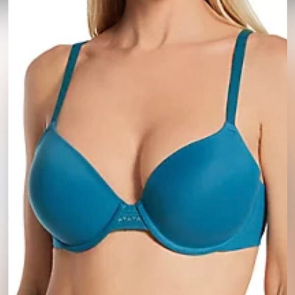 Wacoal Perfect Primer Dragonfly Blue Push Up Bra Women’s Size 36DD - Picture 1 of 10